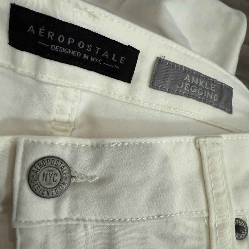 Aeropostale white super soft ankle jegging Size 12R. NWT - Picture 6 of 7